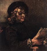 REMBRANDT Harmenszoon van Rijn Titus Reading du oil painting